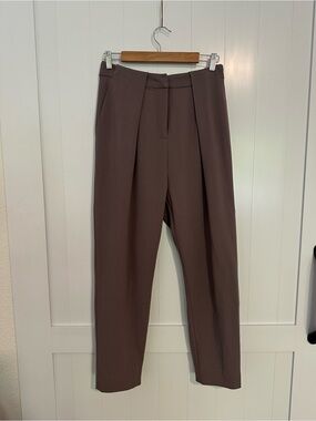 Frank & Oak Women's Pleated Trousers - Brown